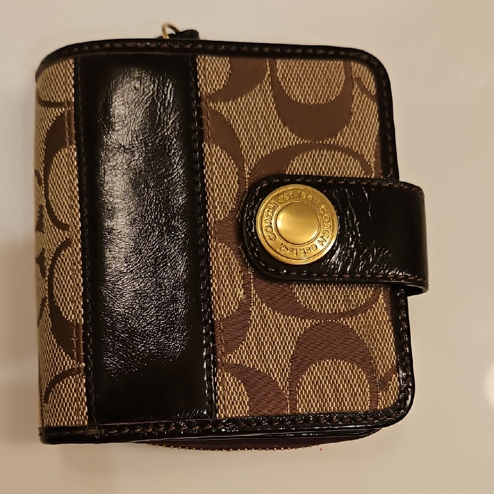 Coach Brown and Black Wallet